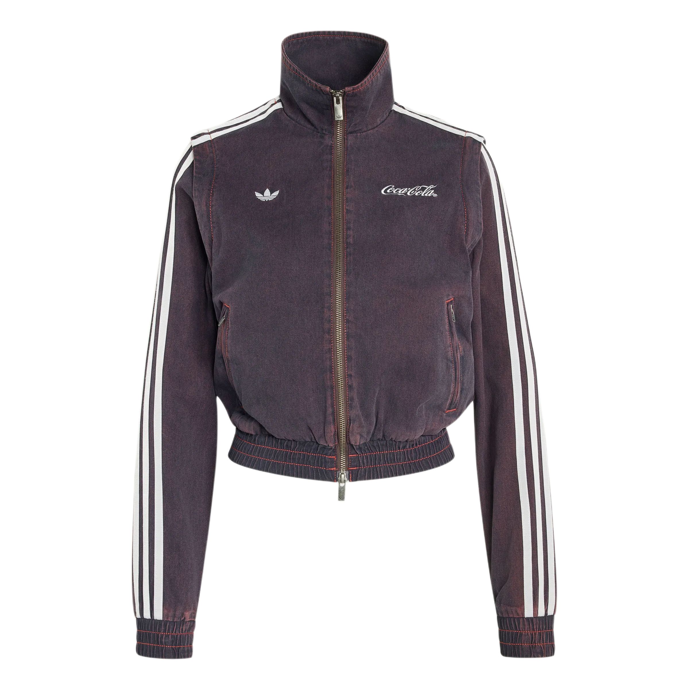 Женская джинсовая куртка adidas originals × Coca-Cola Firebird (синяя)