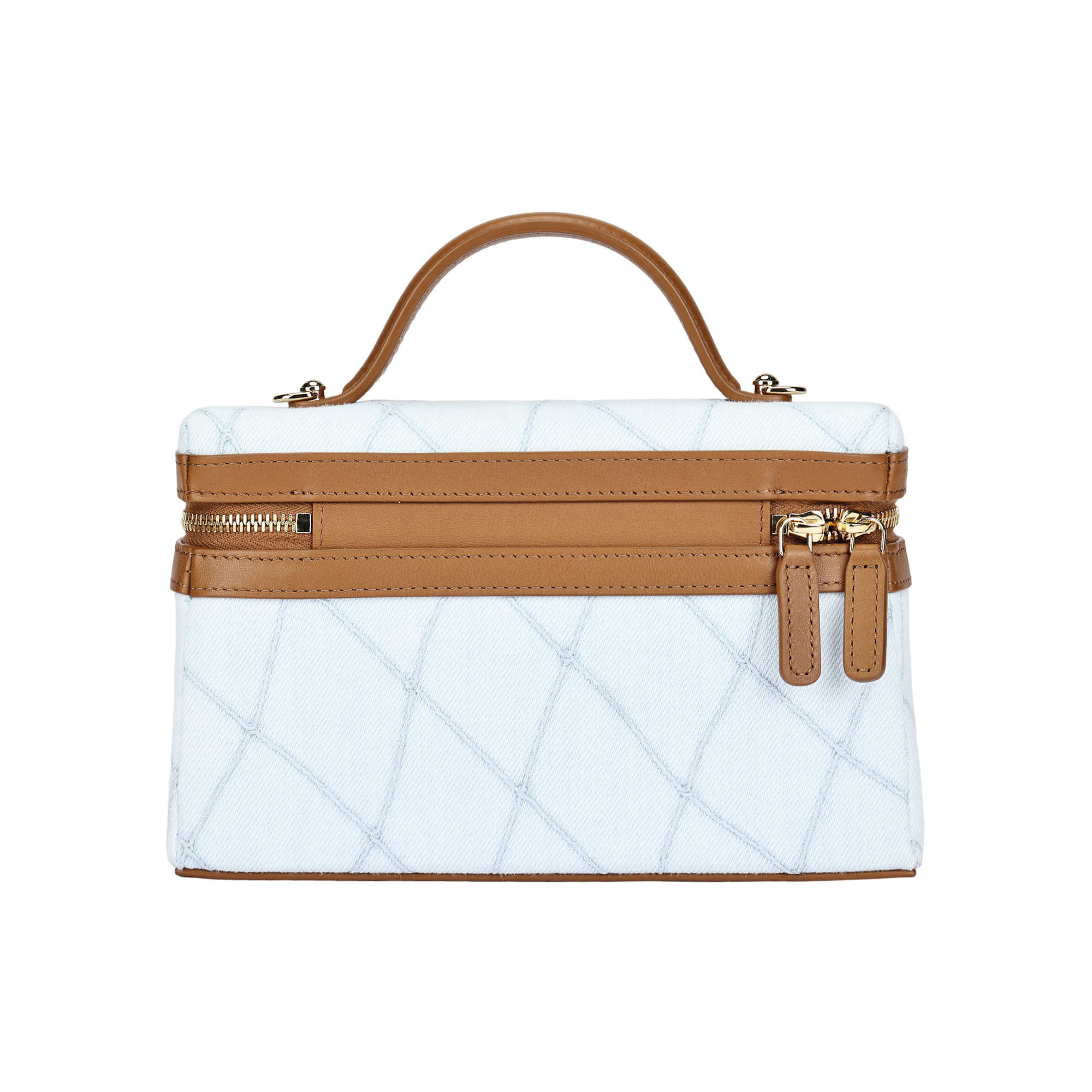 Женская сумка Chanel 26M coco-Beach C Logo (светло-синяя) — фото 3