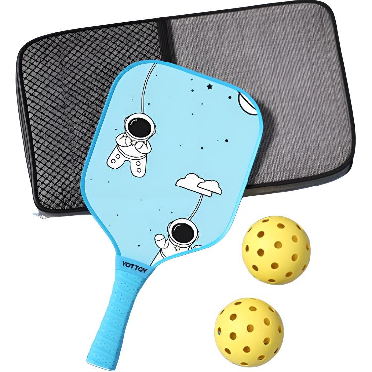 YOTTOY Pickleball Paddles Fiberglass Kids Sky Blue