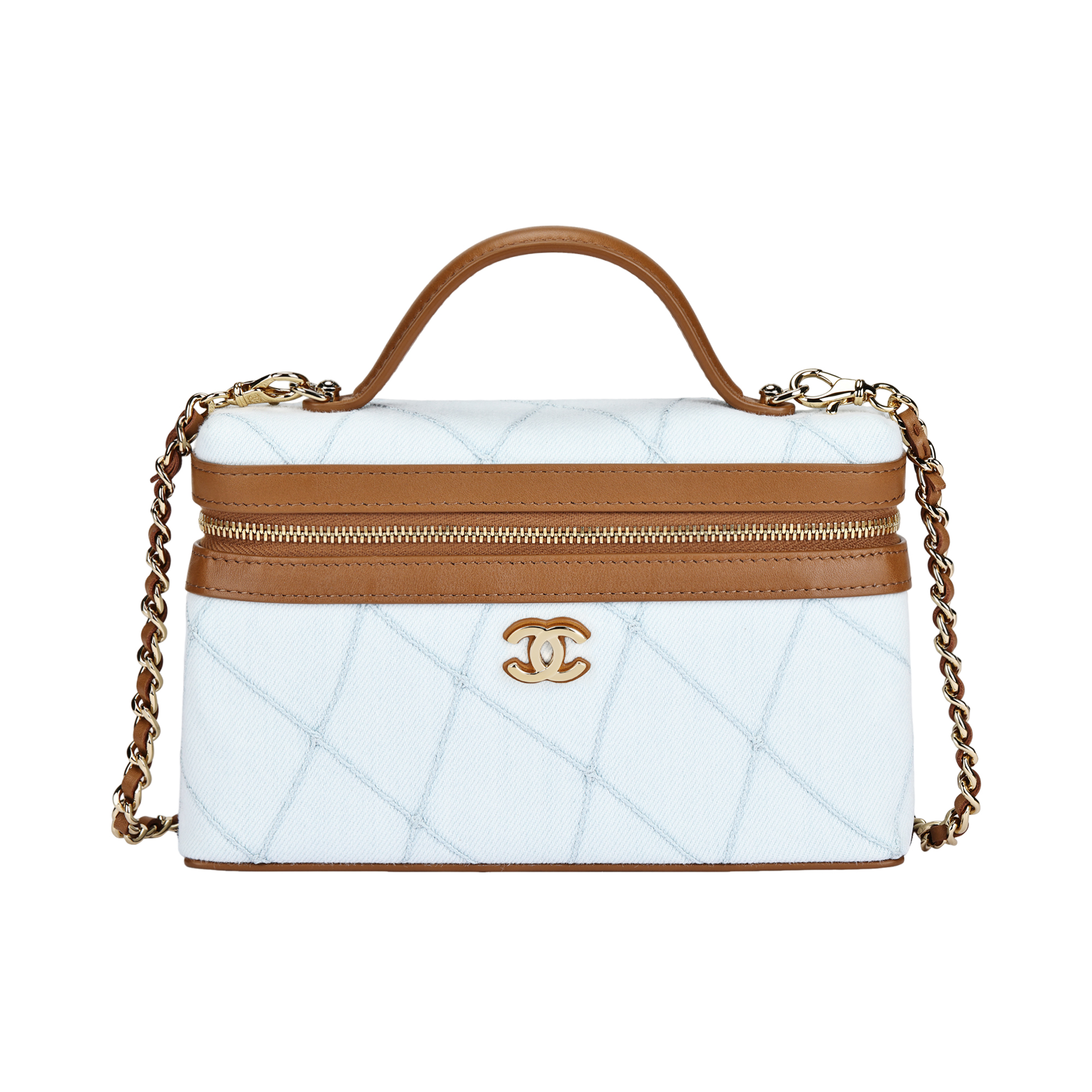 Женская сумка Chanel Chanel 26M coco-Beach C Logo (светло-синяя)