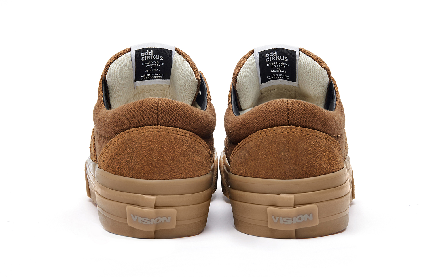 Vision Street Wear x ODDCIRKUS Astley Pro Collaboration Low top Skateboard Shoes Unisex Caramel