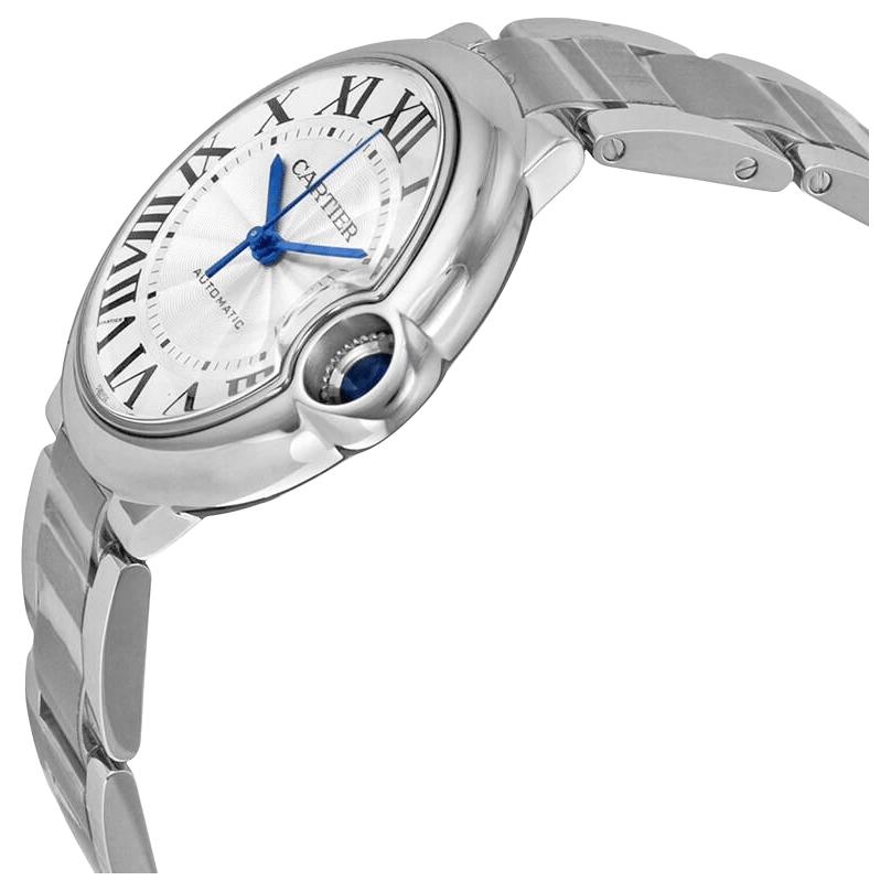 Мужские наручные часы Cartier 36mm (серебристые) — фото 3