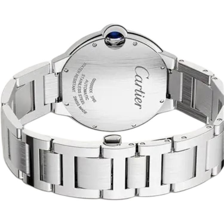 Мужские наручные часы Cartier 36mm (серебристые) — фото 5