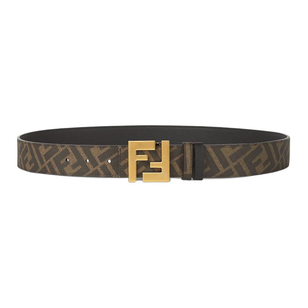 Мужской ремень Fendi 7C0424AGR9F1OM0 (черно-коричневый)