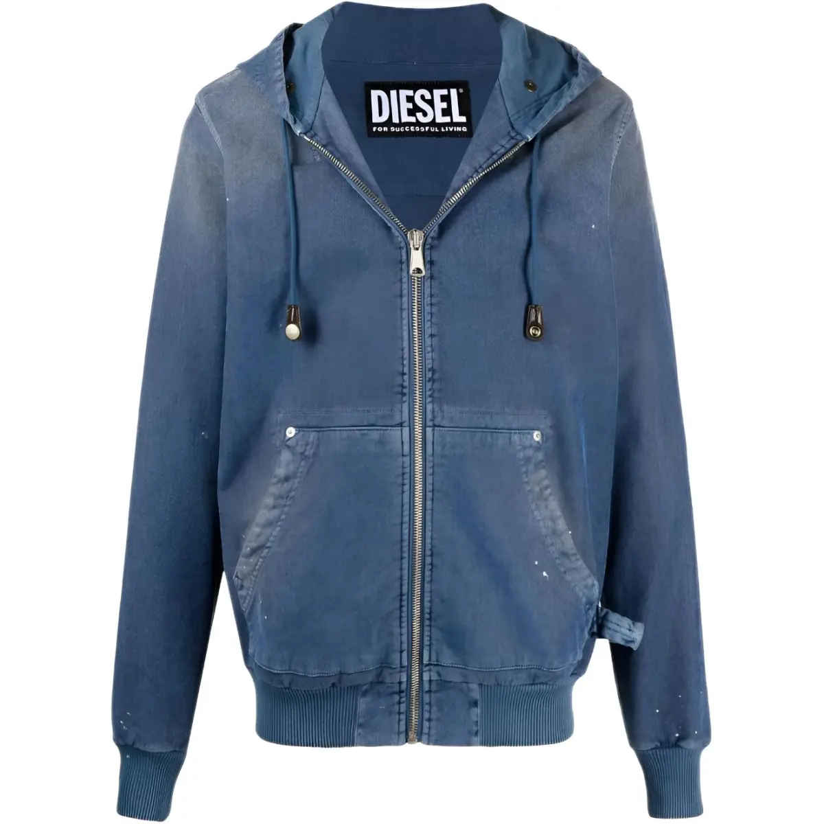 DIESEL Denim Jackets Men's Blue Hooded (Non-detachable) Moderate Other