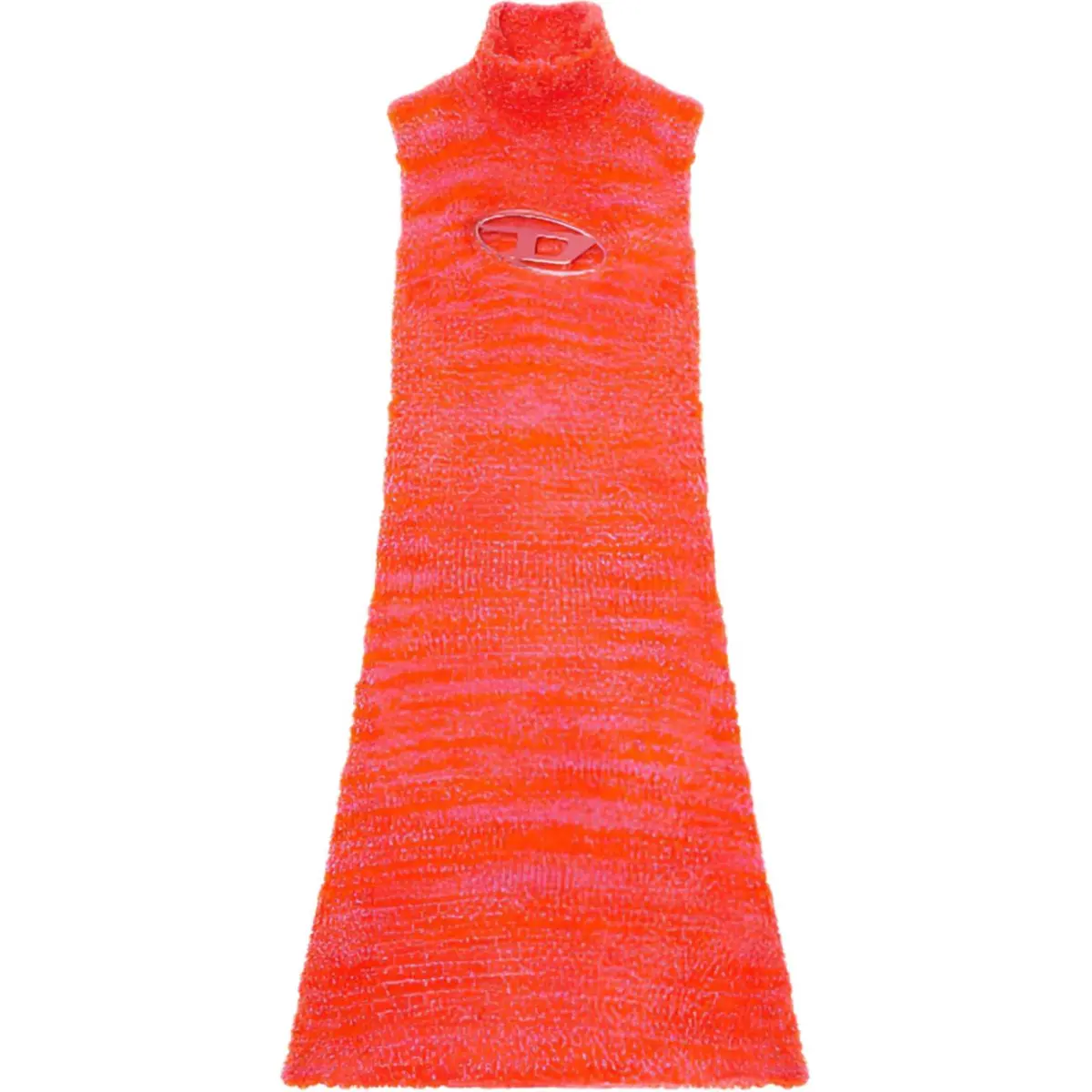 Diesel M-Leros logo-plaque towelling dress