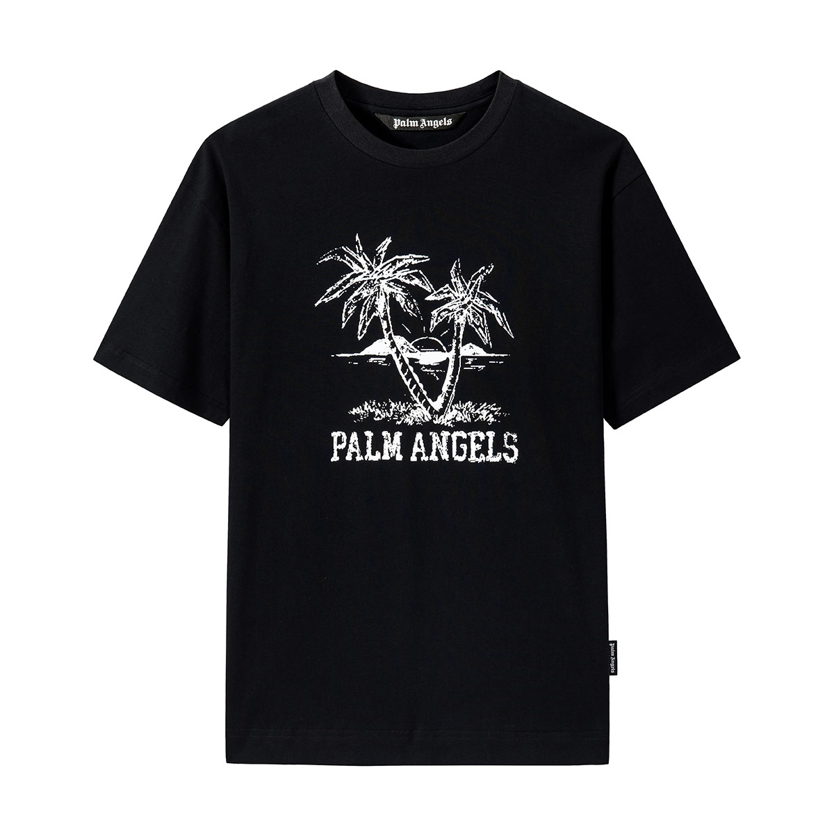 Футболка PALM ANGELS (черная) — фото 7