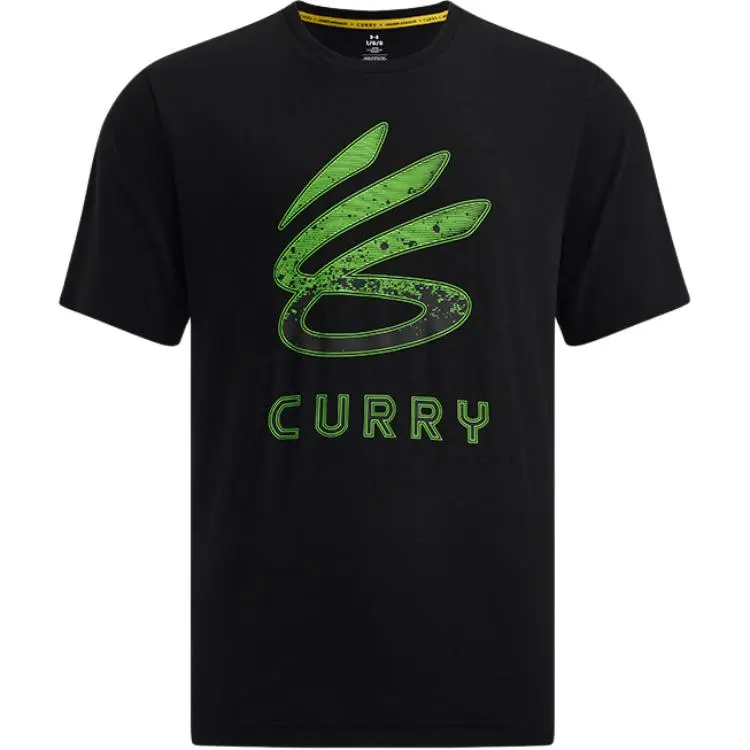 Under Armour CURRY LOGO TREND T Shirt Men's Black