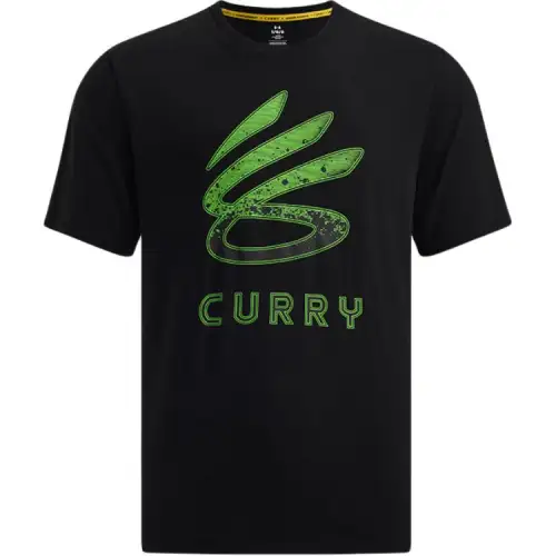 Under Armour CURRY LOGO TREND T Shirt Men's Black