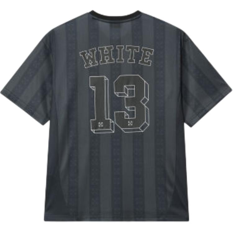OFF WHITE Soccer Jerseys Unisex Charcoal Gray Moderate