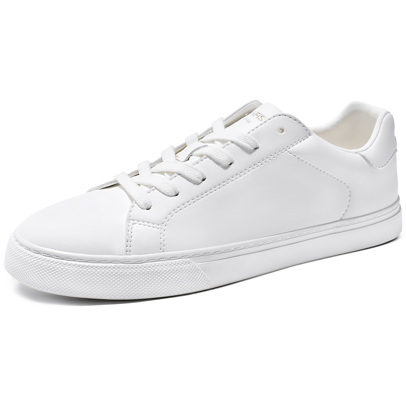 Rockfish 775 Cloud Feel White Sneakers Microfiber Leather Coverage Slip Resistant Lightweight Breathable Low top