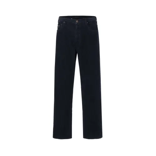 PRADA Jeans Men's Marine Blue Moderate Straight Fit Pants