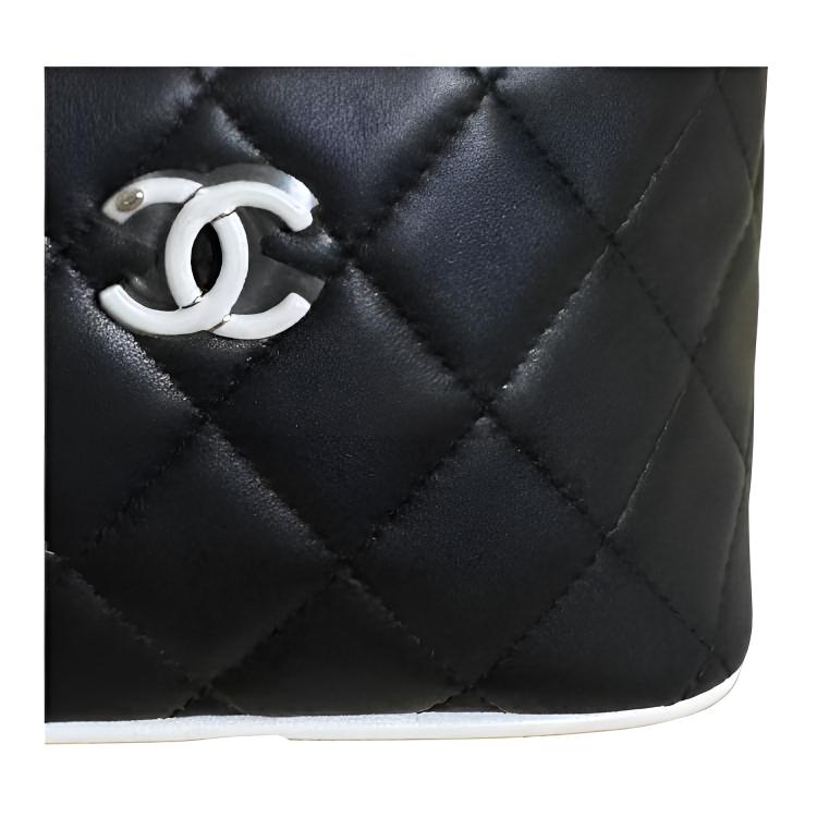 Женская сумка Chanel (черно-белая) — фото 3