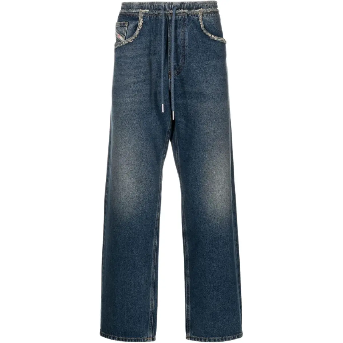 DIESEL Jeans Men's Blue Moderate Straight Fit Pants