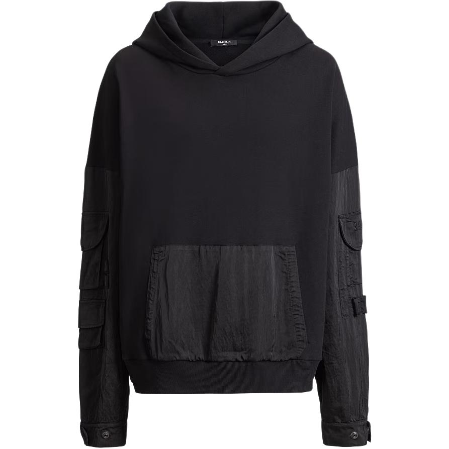 Мужское худи BALMAIN (черное)