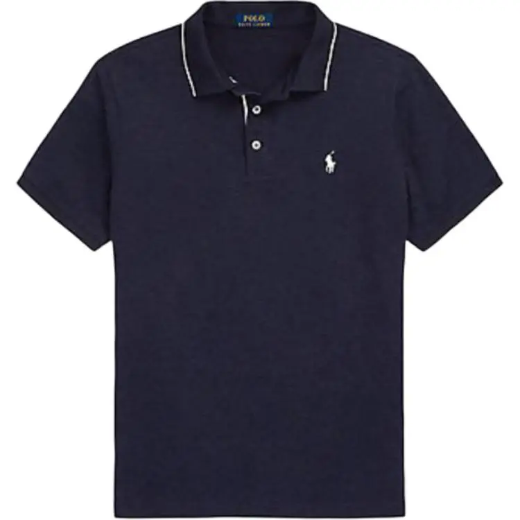 Polo Ralph Lauren Polo Shirt Custom Slim Fit Men's Marine Blue