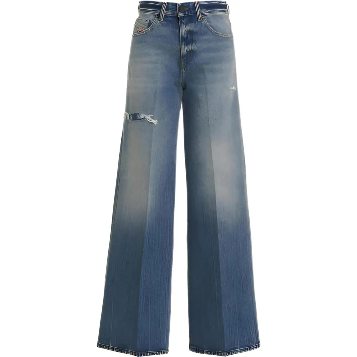 Diesel Distressed Flared Jeans