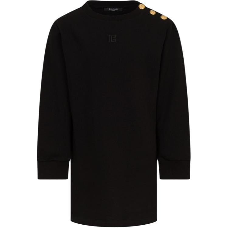 Детское платье BALMAIN (черное)