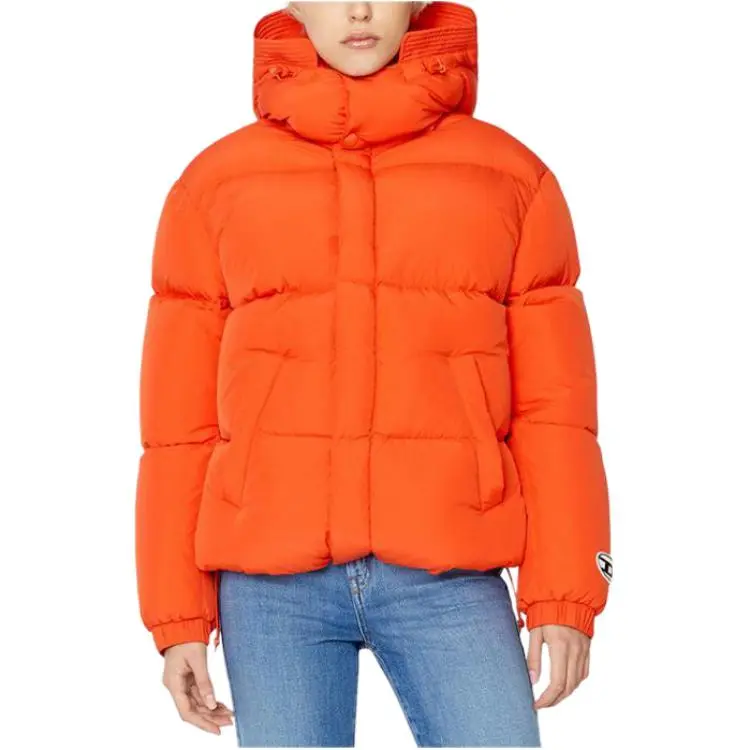DIESEL FW22 Down Jacket Unisex Orange