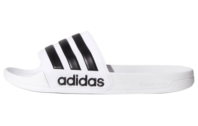 Adidas ADILETTE SHOWER Breathable Slide Slippers Unisex White Black