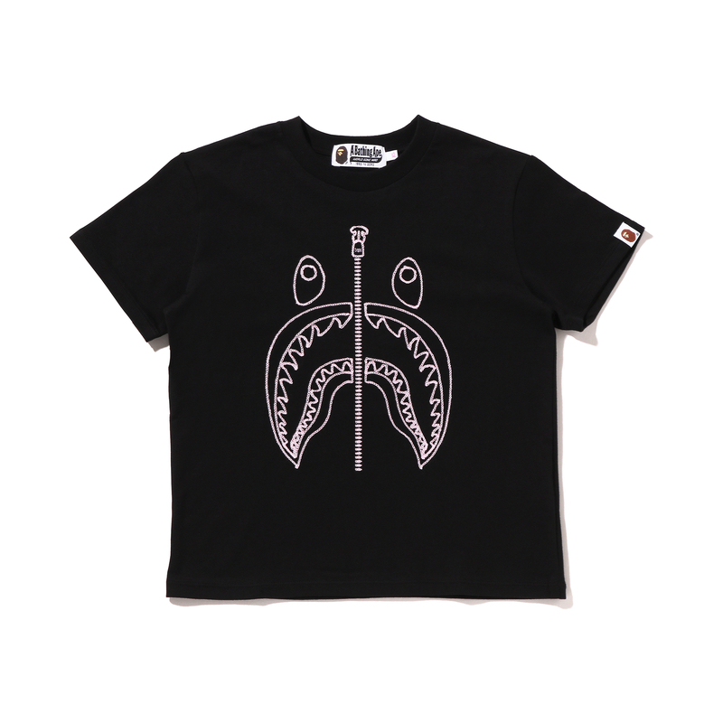 Женская футболка A BATHING APE SS26 Logo (белая) — фото 3
