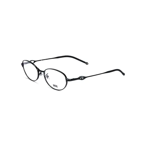 DIESEL Oval Eyeglass Frames Unisex Black