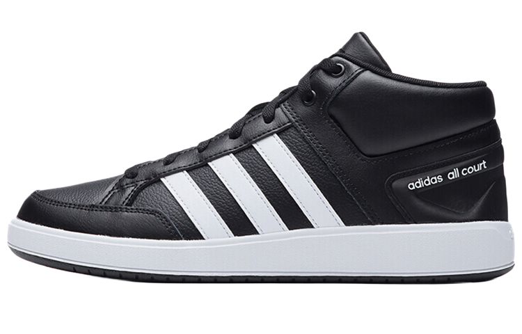 Кеды adidas neo All Court Mid (черно-белые)