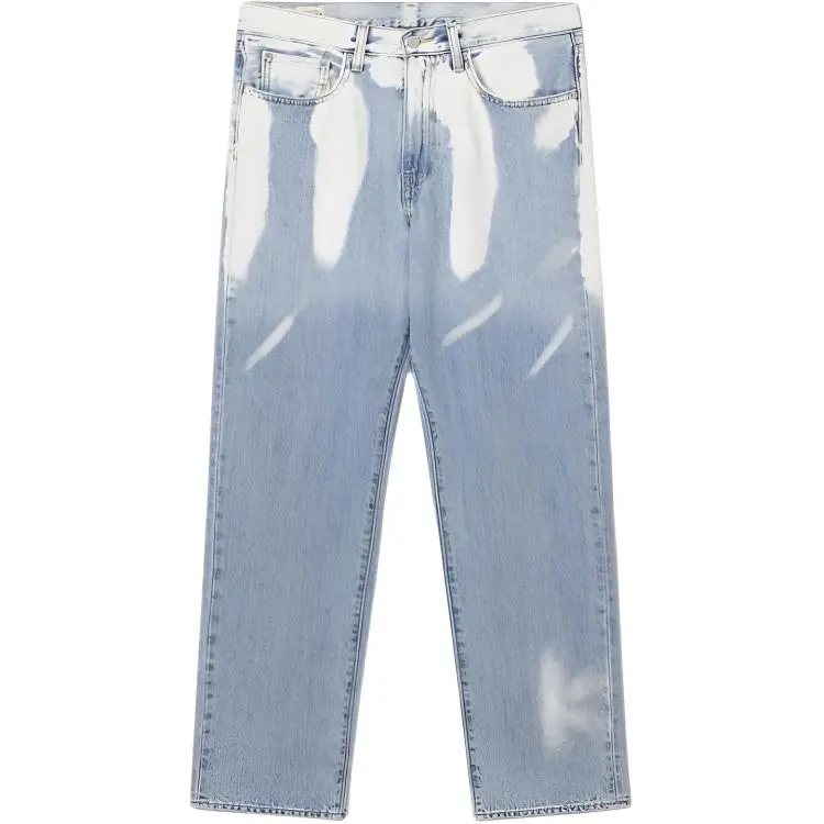 Levi's Jeans Men's Blue White Moderate Straight Fit Pants
