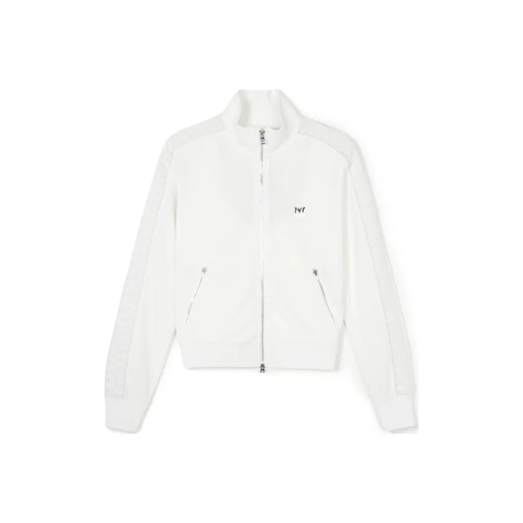 MLB New York Yankees Jackets Women's White Stand Collar Moderate Other