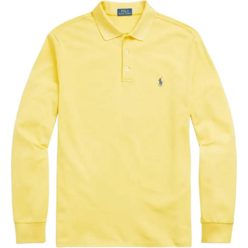 Polo Ralph Lauren FW24 Polo Shirt Custom Slim Fit Men's Bright Yellow