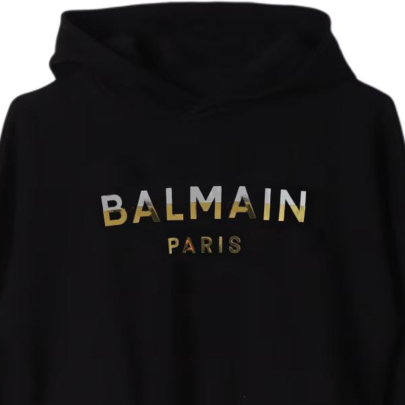 Детское худи BALMAIN (черное) — фото 3
