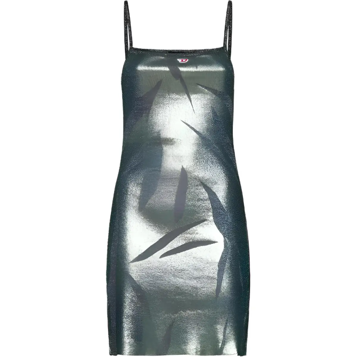DIESEL Metallic Effect Sleeveless Mini Dress