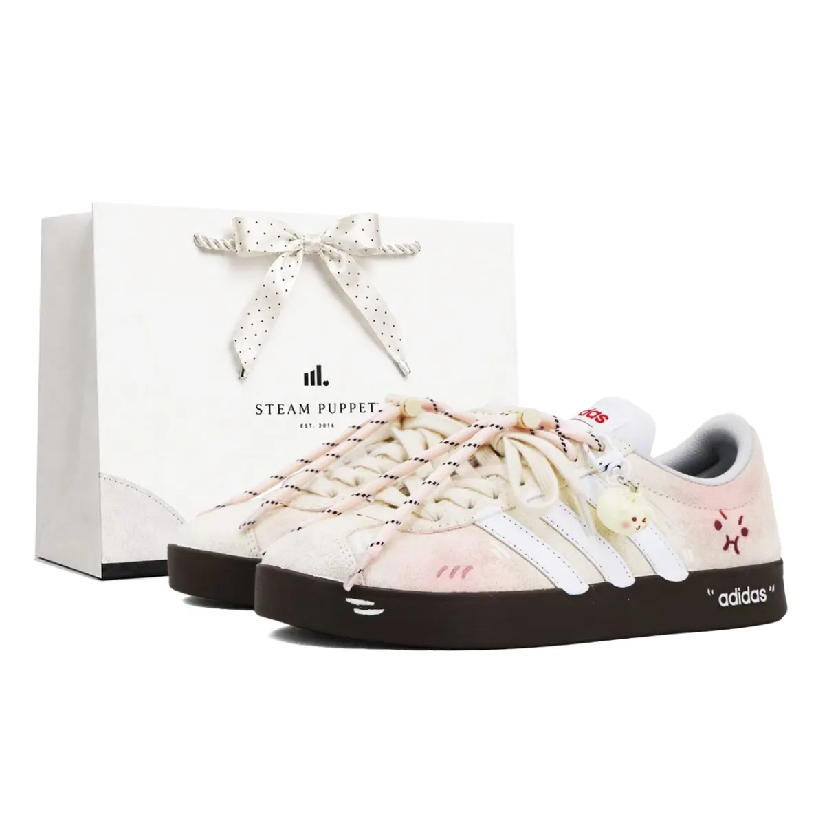 Adidas VL COURT 2.0 Low top Skateboard Shoes Unisex Milk White