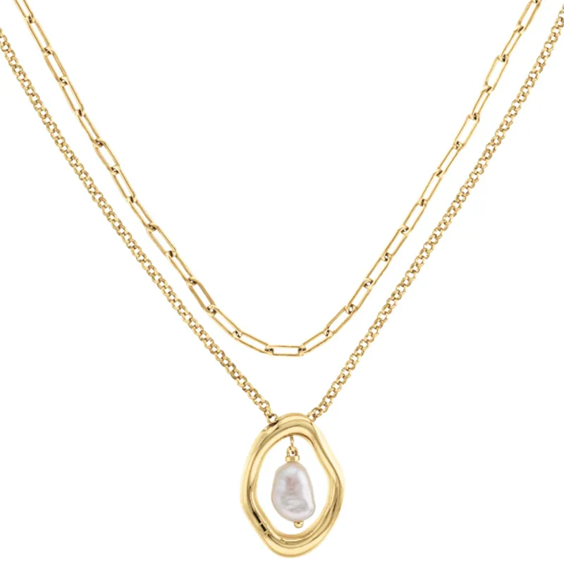 CALVIN KLEIN 316L Stainless Steel, Freshwater Pearl