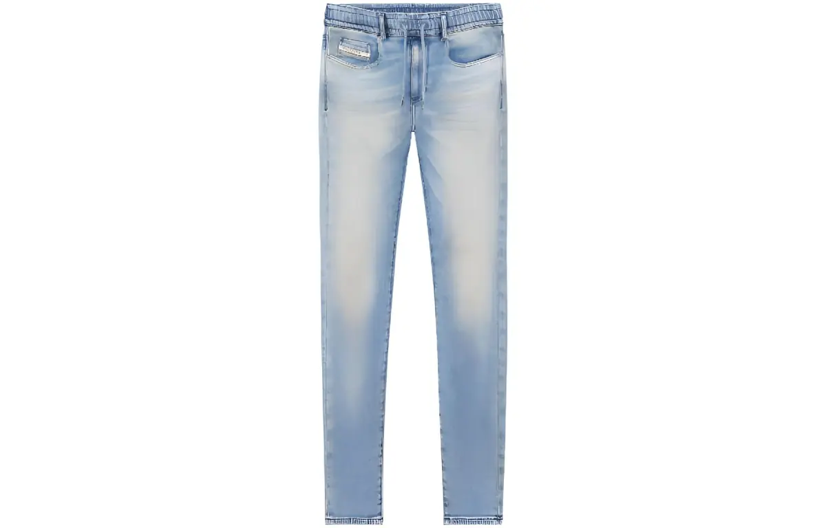 DIESEL Jeans Men's Light Blue Moderate Straight Fit Pants