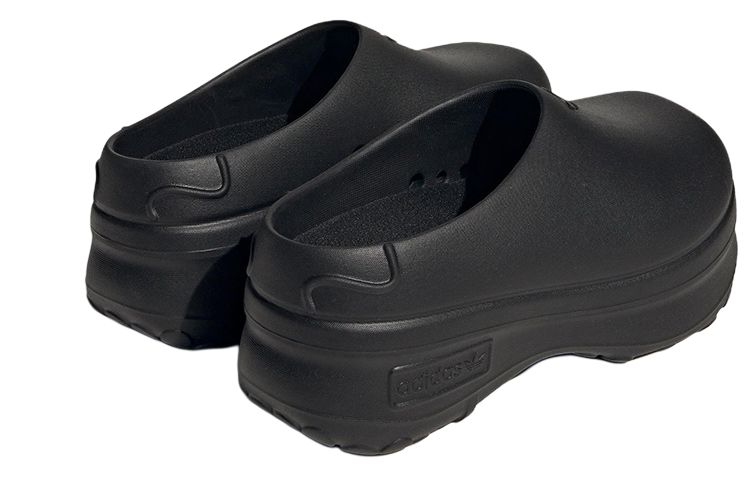 Adidas Originals AdiFOM Stan Smith Mule Rubber Sole Abrasion Resistant Chef Shoes Women's Black