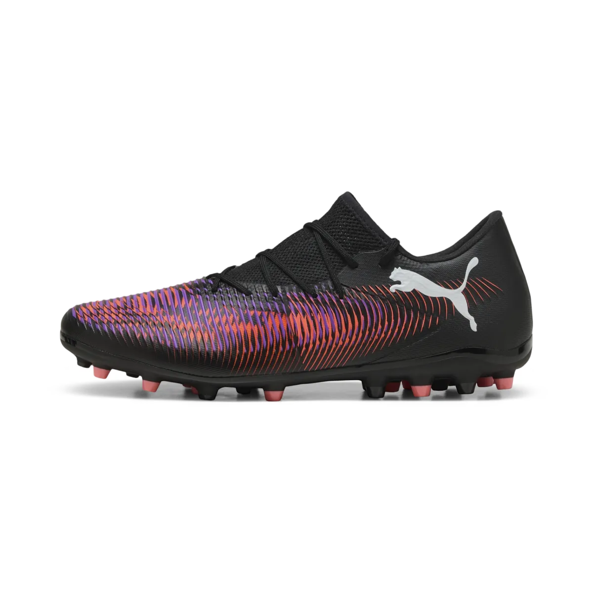 PUMA FUTURE 8 MATCH Soccer Shoes Unisex Black White Bright Red