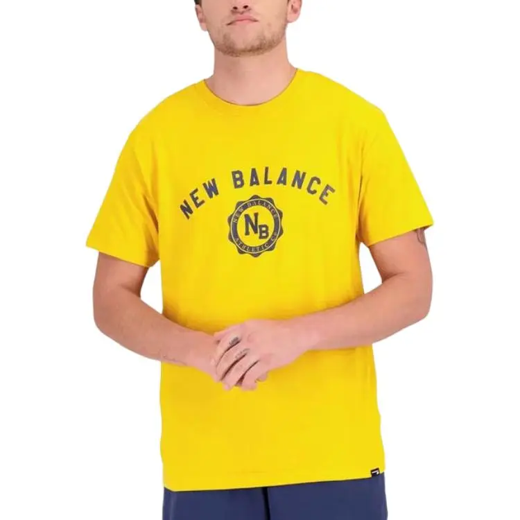 New Balance Sport Seasonal T Shirt Men's Yellow