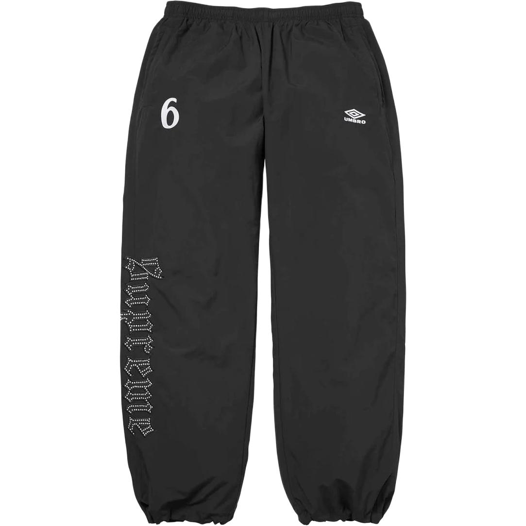 Штаны Supreme × Umbro SS26 Week17 Rhinestone Track Pant (серые) — фото 10