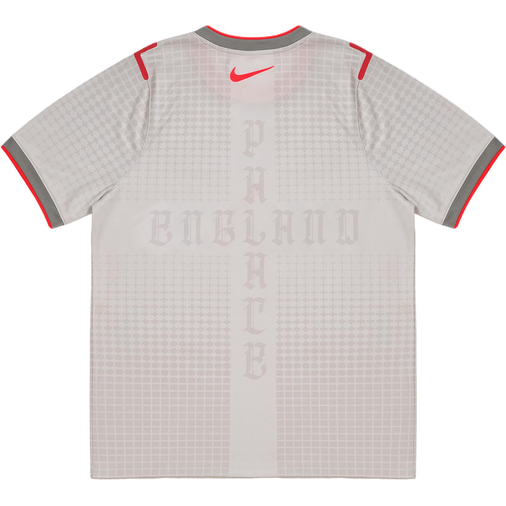 PALACE X Nike England X Nike Soccer Jerseys Unisex Gray Crew Neck