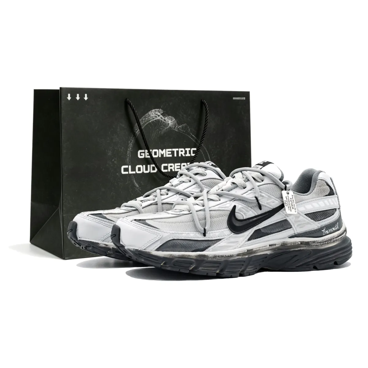 Nike Initiator Abrasion Resistant Low top Running Shoes Unisex Light Gray Black