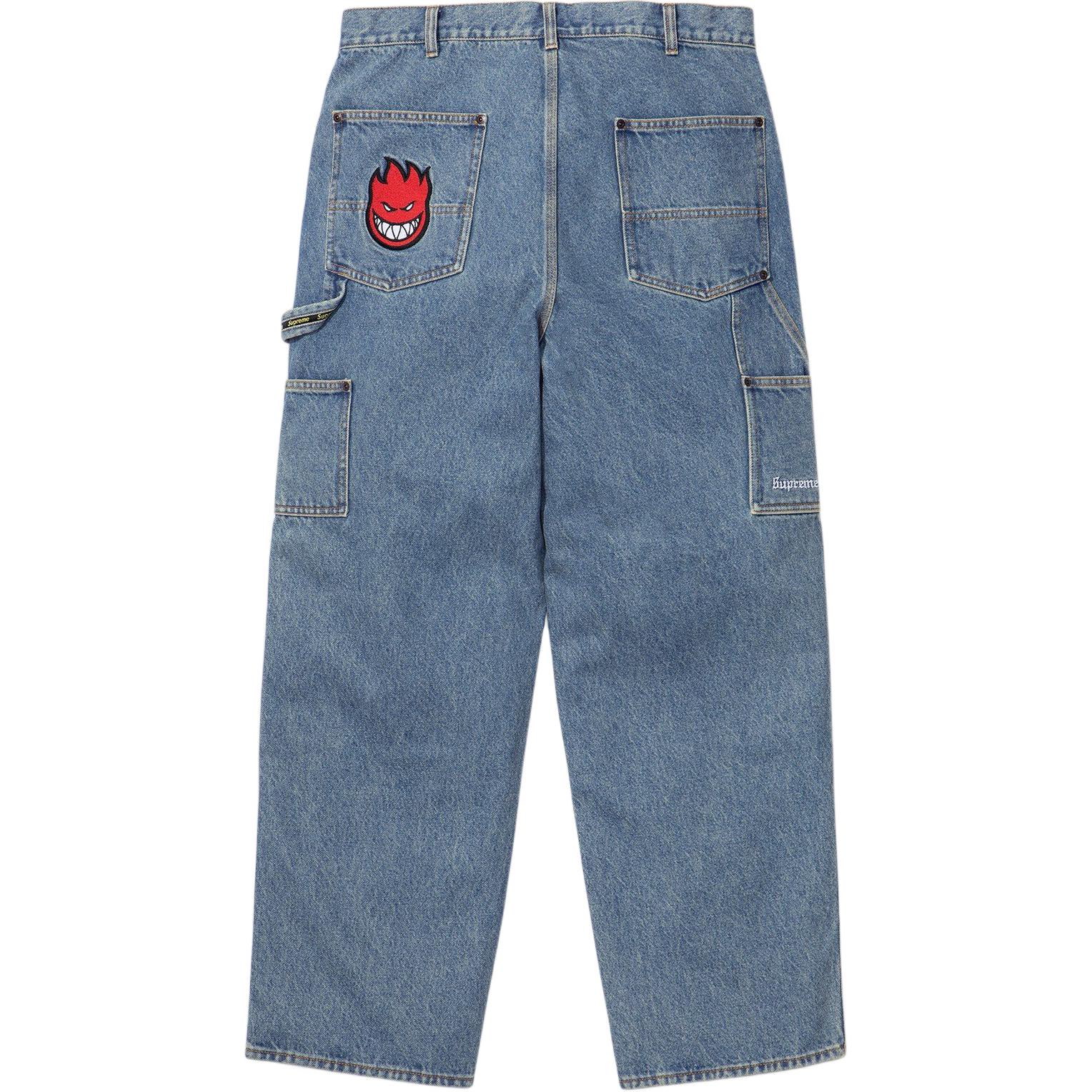 Джинсы Supreme Spitfire SS26 Week17 Double Knee Painter Pant (синие) — фото 6