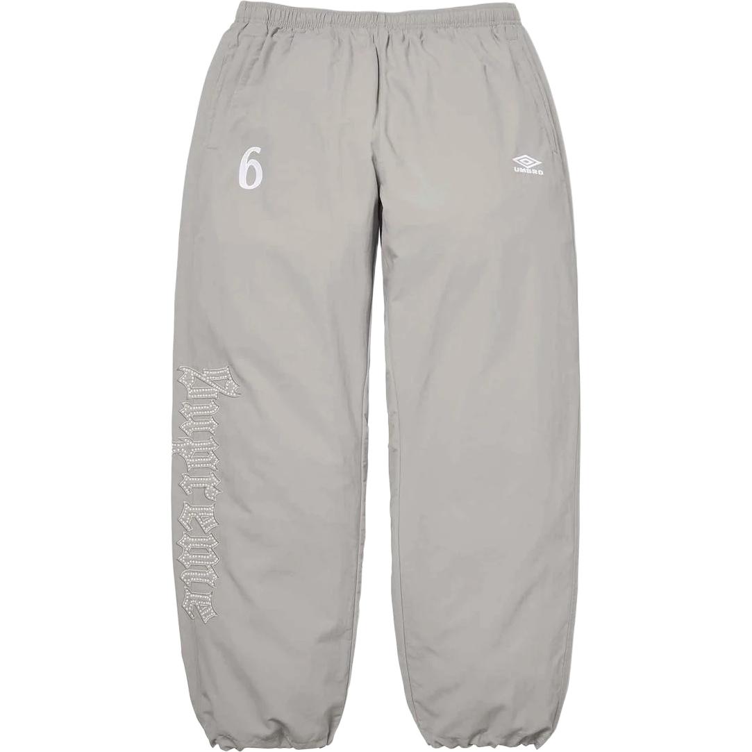 Штаны Supreme × Umbro SS26 Week17 Rhinestone Track Pant (серые) — фото 4