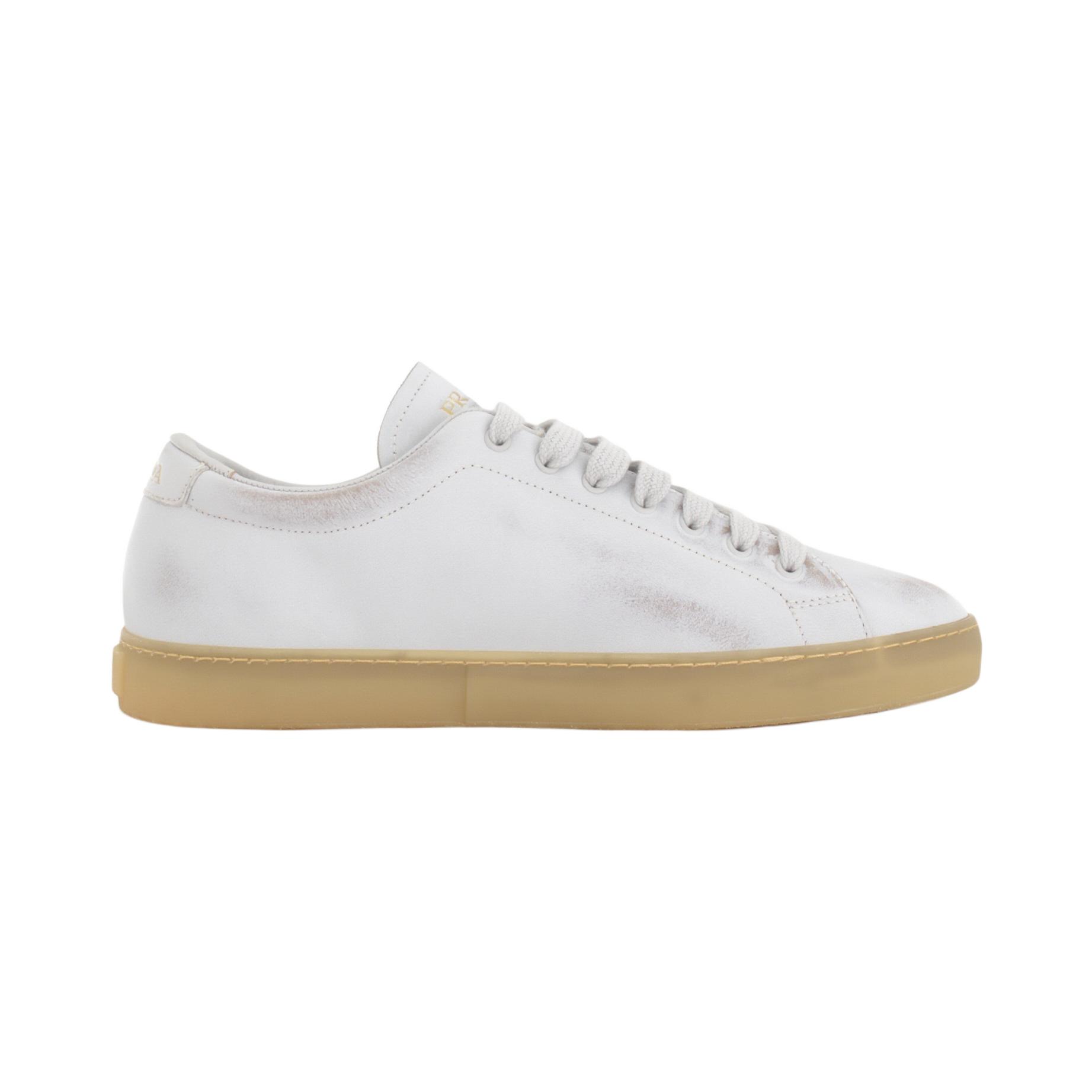 PRADA Low top Skateboard Shoes Men's White