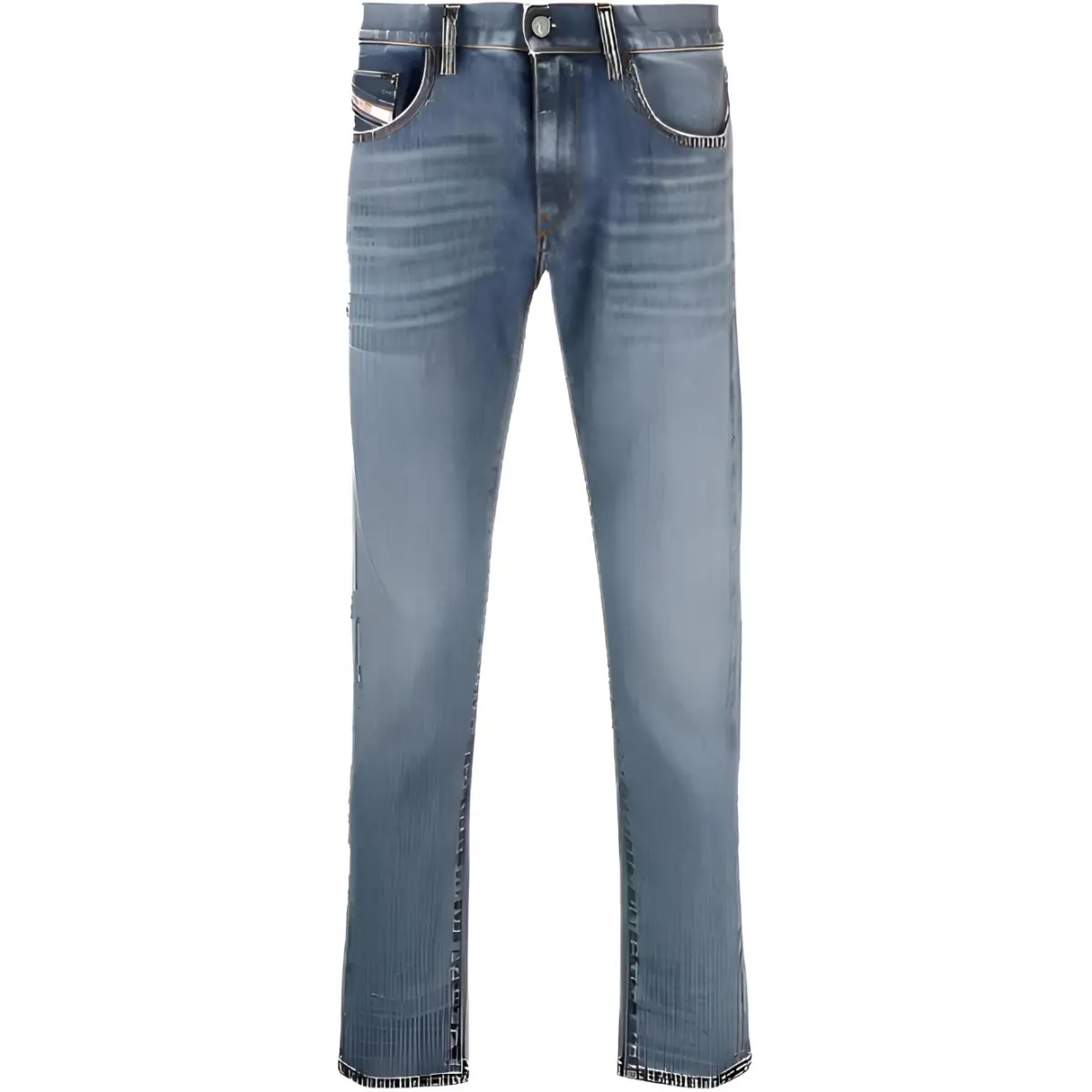 DIESEL Jeans Men's Blue Moderate Tapered Pants