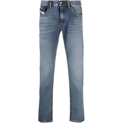 DIESEL Jeans Men's Blue Moderate Tapered Pants