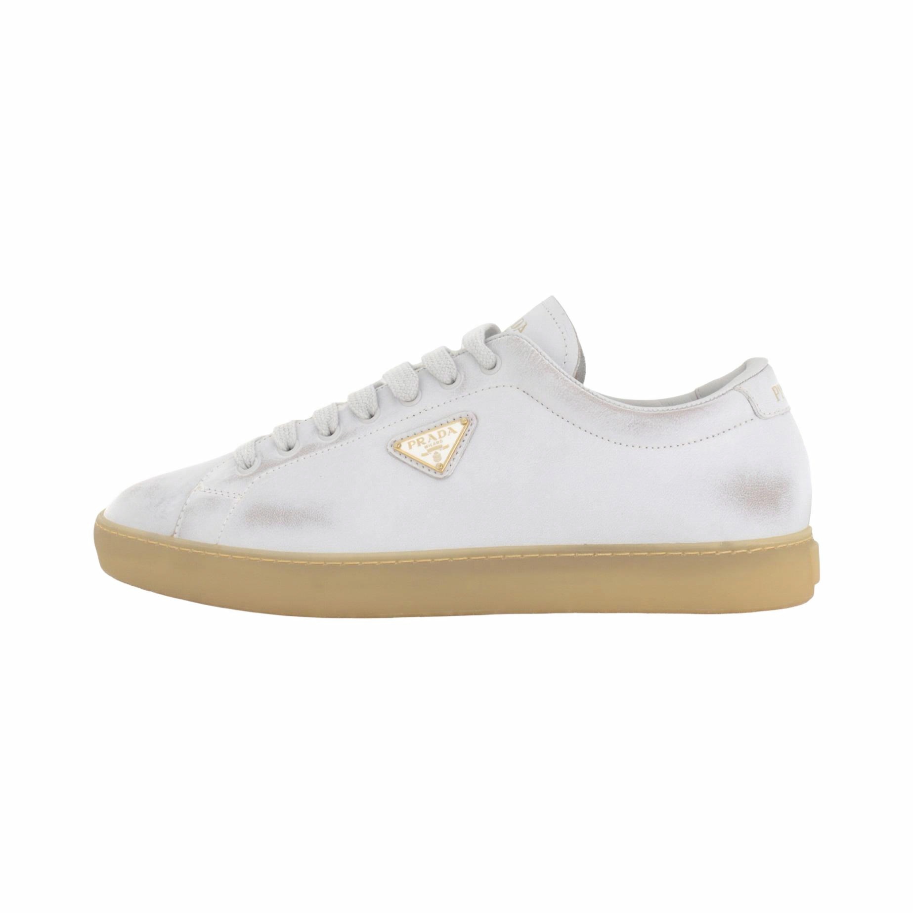 PRADA Low top Skateboard Shoes Men's White