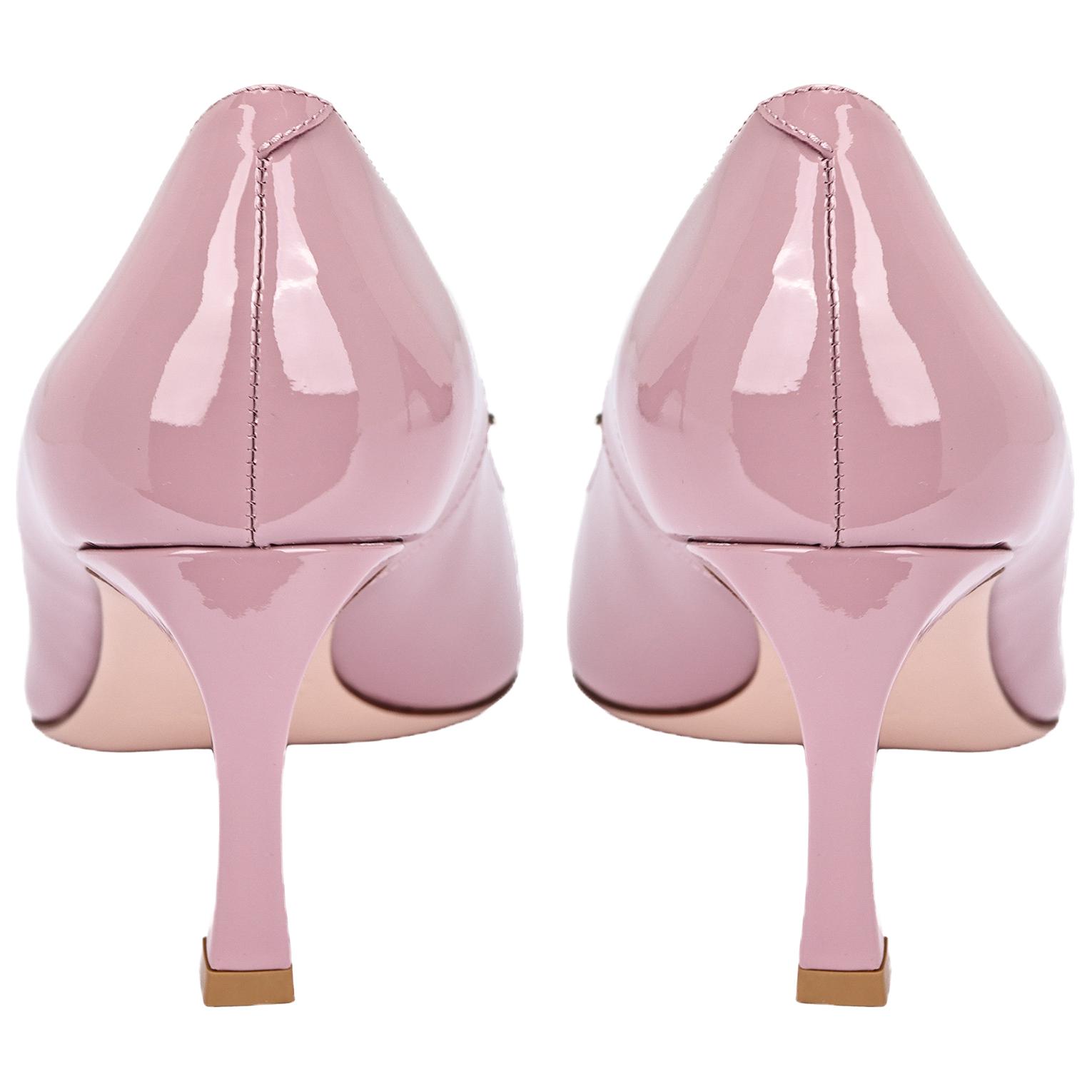 Roger Vivier Belle Vivier Slim Heel High Heels Women's Purple Pink