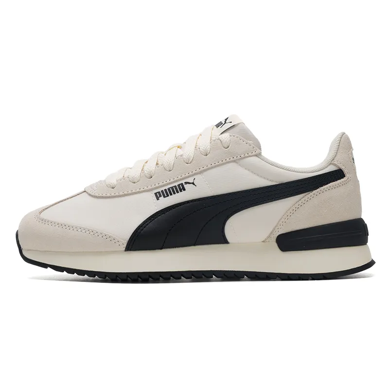 PUMA R78 Nylon Retro Low top Casual Shoes Unisex White Black
