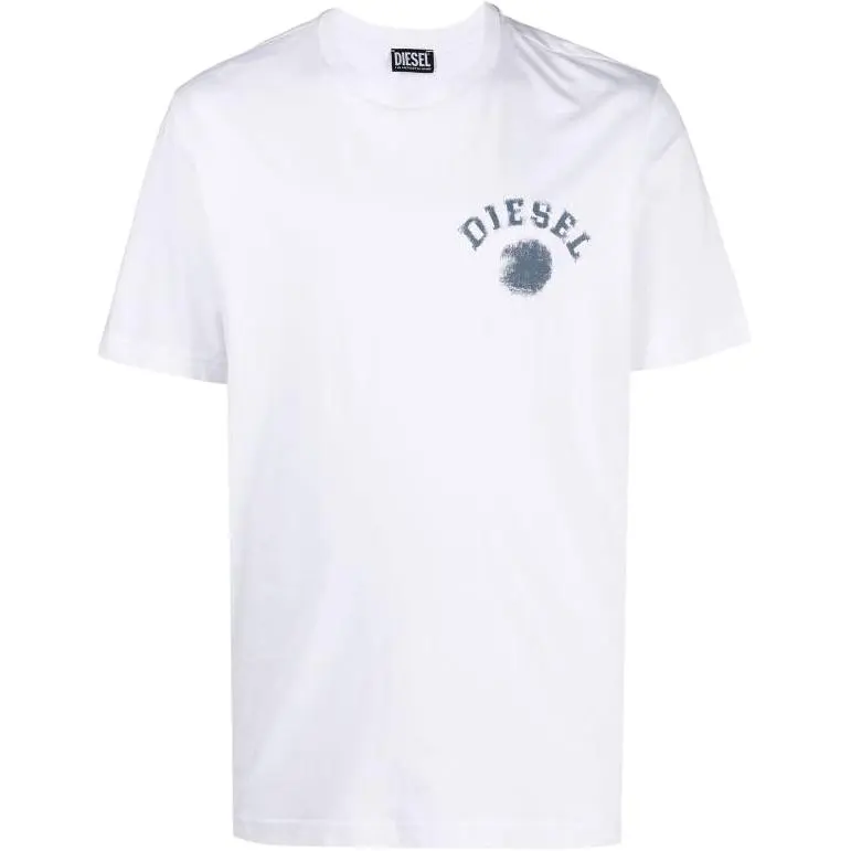 DIESEL T-Shirts Men's White Crew Neck Moderate